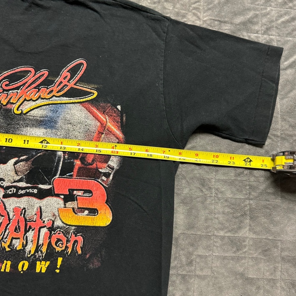 Vintage 90s Dale Earnhardt Intimidator Nascar Racing Faded Single Stitched Shirt - Picture 7 of 8